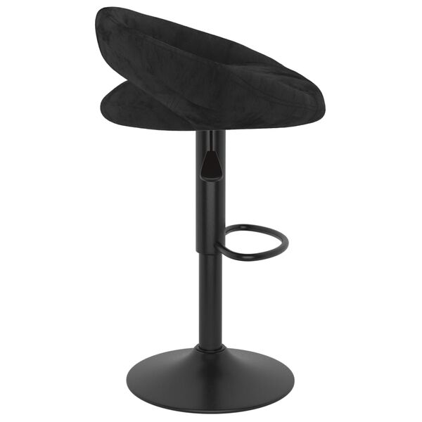 vidaXL Tabourets de bar lot de 2 noir velours