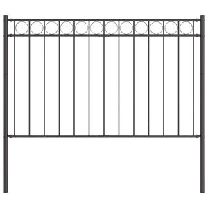 vidaXL Clôture de jardin Blanc Acier