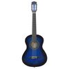 vidaXL Guitare classique de débutants et enfants Bleu 1/2 34"