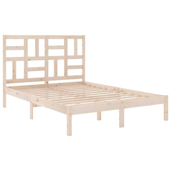 vidaXL Cadre de lit sans matelas bois massif 160x200 cm