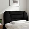 vidaXL Coussin de t&ecirc;te de lit Hvar noir 80 cm tissu