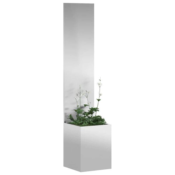 vidaXL Écran de confidentialité de jardin Fretwork Argenté 32 x 140 cm