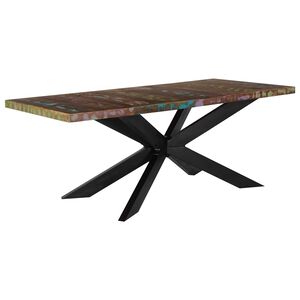 vidaXL Table de salle &agrave; manger 180x90x76cm Bois de r&eacute;cup&eacute;ration solide