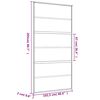 vidaXL Porte coulissante dor&eacute; 102,5x205 cm verre ESG d&eacute;poli aluminium