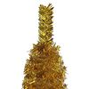 vidaXL Sapin de No&euml;l &eacute;troit Dor&eacute; 120 cm