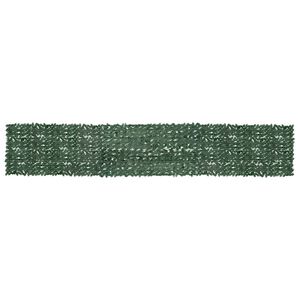 vidaXL &Eacute;cran de balcon avec feuilles vert fonc&eacute; 600x100 cm