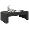 vidaXL Table basse avec LED infini noir 90x50x30 cm