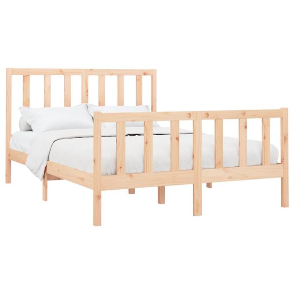 vidaXL Cadre de lit sans matelas 150x200 cm bois de pin massif