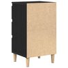vidaXL Cabinet de chevet Ch&ecirc;ne noir 40 x 35 x 70 cm Bois d'ing&eacute;nierie