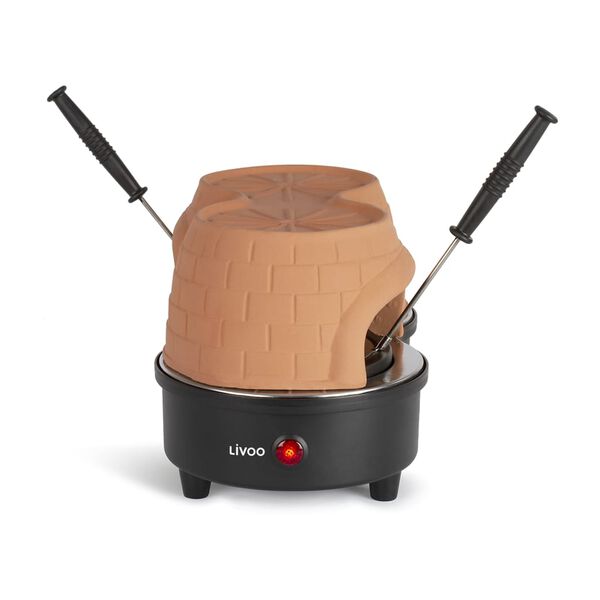 Livoo Appareil &agrave; pizza duo 650 W Noir