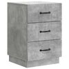 vidaXL Cabinet de chevet avec tiroir Gris b&eacute;ton 43 x 41 x 63,5 cm