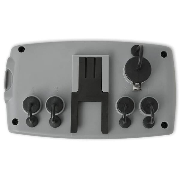 vidaXL Minuterie d'arrosage numérique 4 stations et capteur d'humidité