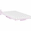 vidaXL Matelas Blanc 120 x 200 cm Tissu jacquard