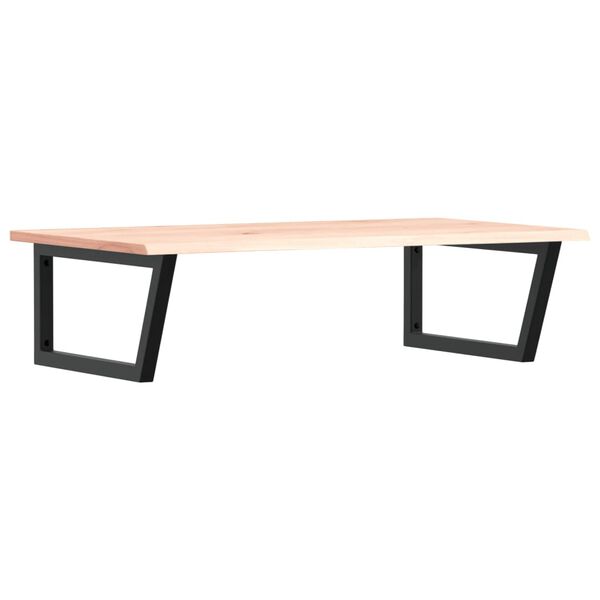 vidaXL &Eacute;tag&egrave;re de vasque murale acier et bois de ch&ecirc;ne massif