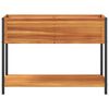 vidaXL Jardini&egrave;re et &eacute;tag&egrave;re 110x45x80cm bois massif d'acacia et acier