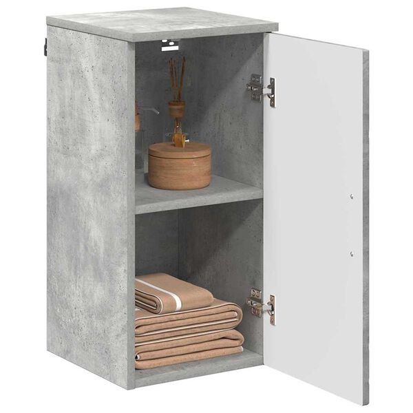 vidaXL Cabinet de salle de bain Gris b&eacute;ton 30 x 31,5 x 61 cm