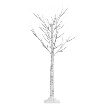 vidaXL Sapin de Noël 120 LED blanc chaud Saule 1,2 m Int/Ext