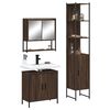 vidaXL Ensemble de meubles de salle de bain 3 pcs Ch&ecirc;ne marron