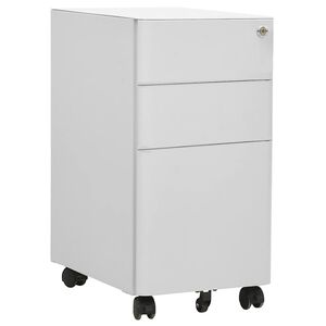 vidaXL Classeur mobile Gris clair 30x45x59 cm Acier