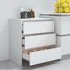 vidaXL Buffet Blanc 70x41x75 cm Bois d'ingénierie