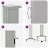vidaXL Auvent lat&eacute;ral r&eacute;tractable de patio 120 x 300 cm Gris