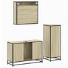 vidaXL Ensemble de meubles de salle de bain 3 pcs ch&ecirc;ne sonoma
