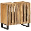 vidaXL Armoire lavabo de salle de bain 62x34x58cm manguier massif brut