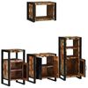 vidaXL Ensemble de mobilier de salle de bain 4 pcs Bois Recyclé Solide