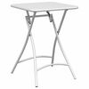 vidaXL Ensemble bistrot 3 pcs Blanc Acier