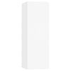vidaXL Meubles TV 2 pcs Blanc 30,5x30x90 cm Bois d’ingénierie