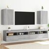 vidaXL Meubles TV muraux 2pcs sonoma gris 40,5x30x60cm bois ing&eacute;nierie