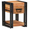 vidaXL Cabinet de chevet 2 pc Marron 30 x 30 x 40 cm
