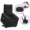 vidaXL Fauteuil inclinable de massage &eacute;lectrique Noir Tissu