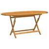 vidaXL Table pliable de jardin 160x85x75 cm Bois d'eucalyptus massif