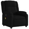 vidaXL Fauteuil inclinable de massage noir tissu