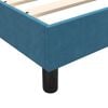 vidaXL Sommier &agrave; lattes de lit et matelas bleu fonc&eacute; 80x220 cm velours