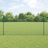 vidaXL Cl&ocirc;ture avec poteau Vert 1,2 x 10 m Acier et PVC