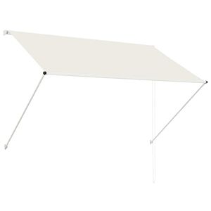 vidaXL Auvent r&eacute;tractable 200x150 cm Cr&egrave;me