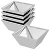 vidaXL Cache-pot de jardin 5 pcs Argent 35 x 35 x 15 cm