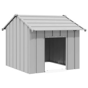 vidaXL Niche pour chien avec toit noir 85x107x81 cm acier galvanis&eacute;