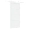 vidaXL Porte coulissante 93 x 211 cm Bois d'ing&eacute;nierie Blanc