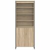 vidaXL Armoires Hautes 2 pcs Sonoma 79 x 36 x 200 cm Bois d'ing&eacute;nierie