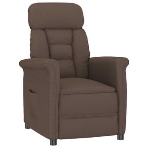 vidaXL Fauteuil inclinable marron Marron fonc&eacute; 70.5 x 96.5 x 95 cm