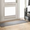 vidaXL Tapis d'entrée Gris et Noir 60 x 180 cm Polypropylène et vinyle