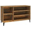 vidaXL Armoire &agrave; chaussures Ch&ecirc;ne fum&eacute; 102x36x60 cm Bois d'ing&eacute;nierie