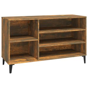 vidaXL Armoire &agrave; chaussures Ch&ecirc;ne fum&eacute; 102x36x60 cm Bois d'ing&eacute;nierie