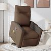vidaXL Fauteuil de massage inclinable Marron Tissu