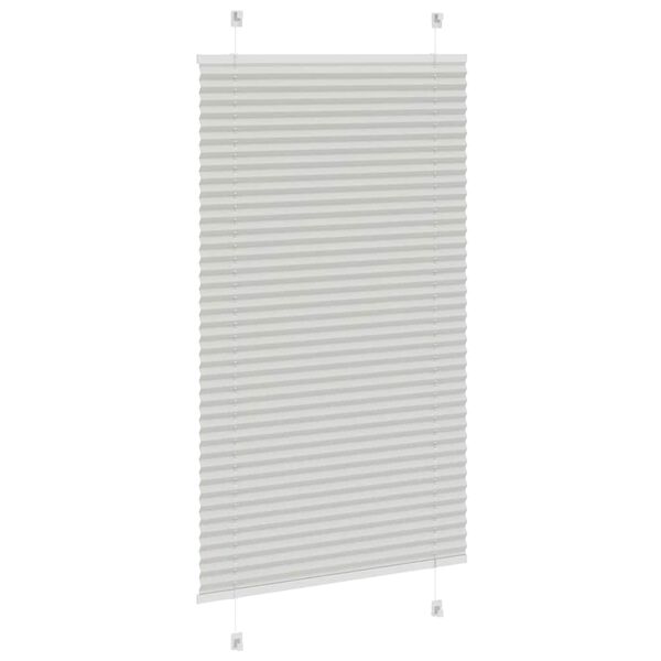 vidaXL Store pliss&eacute; gris clair 80x150 cm largeur du tissu 79,4 cm