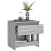 vidaXL Table de chevet Sonoma gris 40x30x39 cm Bois d'ingénierie