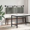 vidaXL T&ecirc;te de lit suspendue Montage mural Gris clair 150 x 55 x 5 cm